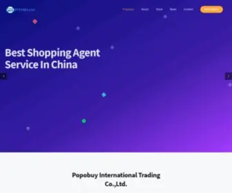 Popobuy.com(China Export and Shopping Agency Service) Screenshot