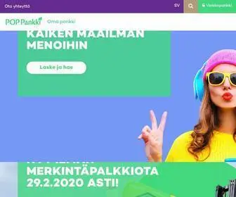 Poppankki.fi(Tervetuloa POP Pankkiin) Screenshot