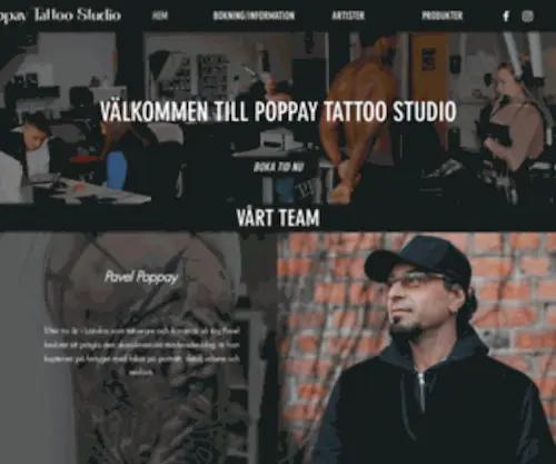 Poppaytattoo.com(Poppay Tattoo Studio) Screenshot