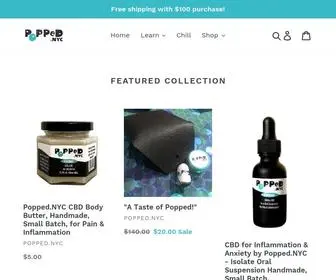 Popped.nyc(Best CBD Products for Sale in New York) Screenshot