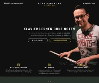 Poppianokurs.de(Klavier lernen online & ohne Noten) Screenshot