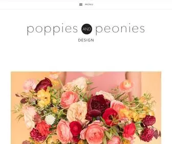 Poppiespeoniesdesign.com(Floral design) Screenshot