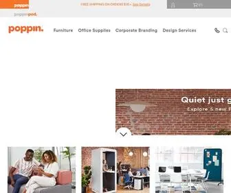 Poppin.com(Poppin creates modern office furniture) Screenshot