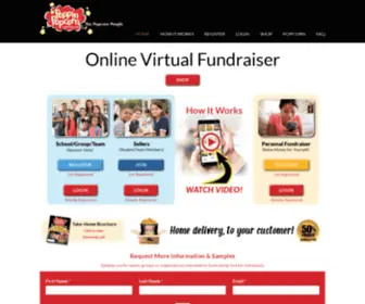 Poppinpopcornonline.com(Hassle-Free Fundraising) Screenshot