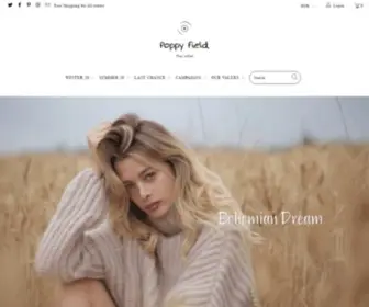 Poppyfieldthelabel.com(Women's & Men's Clothing) Screenshot