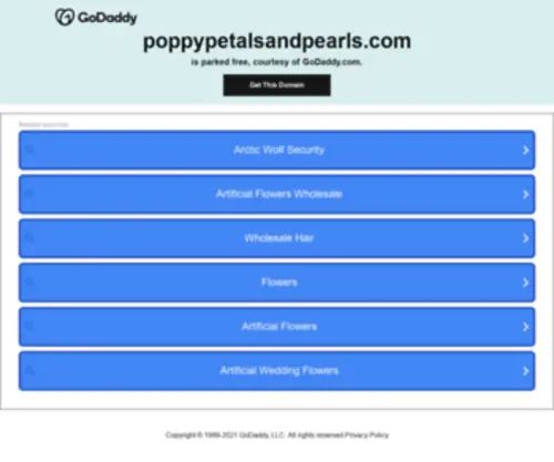 Poppypetalsandpearls.com(Poppypetalsandpearls) Screenshot