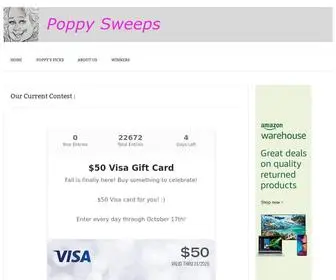 Poppysweeps.com(Poppy Sweeps) Screenshot