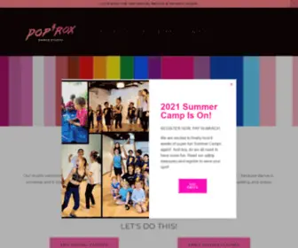 PoproxDance.com(PopRox Dance Studio) Screenshot