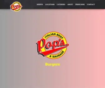 Popsbeef.com(Pop's Italian Beef & Sausage) Screenshot