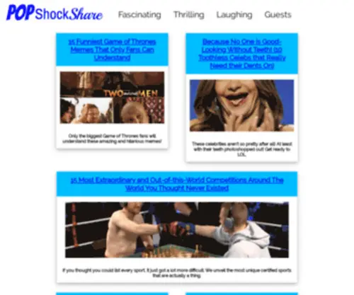 Popshockshare.com(Popshockshare) Screenshot