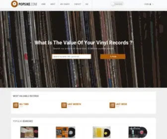 Popsike.com(Vinyl records price guide) Screenshot