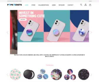 Popsockets.co.za(Popsockets South Africa) Screenshot