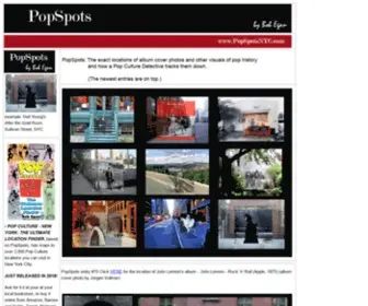 Popspotsnyc.com(Album Cover Locations and Pop Culture Spots) Screenshot