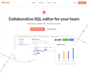Popsql.com(Collaborative SQL editor for teams) Screenshot