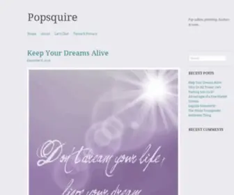 Popsquire.com(Premium domain) Screenshot