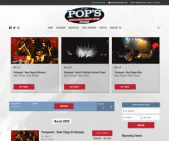 Popsrocks.com(Upcoming events for Pop's Rocks) Screenshot