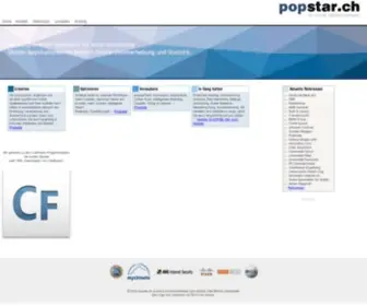 Popstar.ch(Webdesign Zug Schweiz Internet) Screenshot