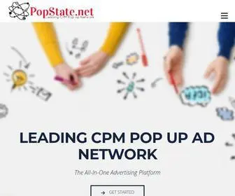 Popstate.net(Leading Popunder Ad Network) Screenshot