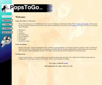 Popstogo.com(The Best Calgary Disc Jockey service) Screenshot