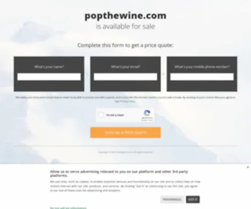 Popthewine.com(Comprar el mejor vino al mejor precio) Screenshot