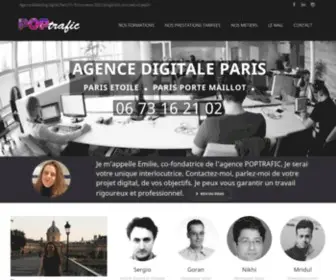 Poptrafic.com(Agence Web Marketing Paris) Screenshot