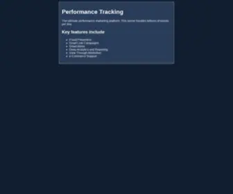 Poptrkr.com(Performance Marketing Platform) Screenshot