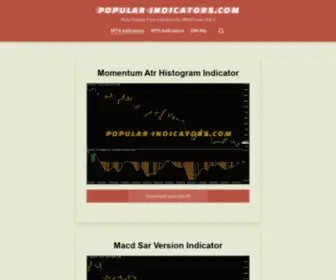 Popular-Indicators.com(Most Popular Free Indicators for MetaTrader 4 & 5) Screenshot