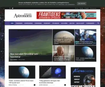 Popularastronomi.se(Populär Astronomi) Screenshot