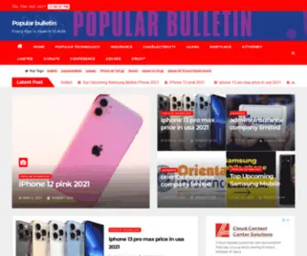 Popularbulletin.com(Popular bulletin) Screenshot