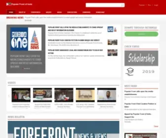 Popularfrontindia.org(Popular Front of India) Screenshot