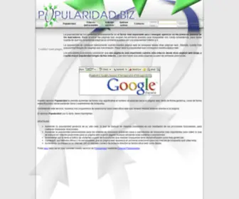 Popularidad.biz(Aumento de Popularidad) Screenshot