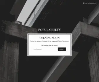 Popularisetv.com(Create an Ecommerce Website and Sell Online) Screenshot