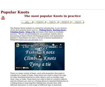 Popularknots.com(Collection of Popular Knots. Website) Screenshot