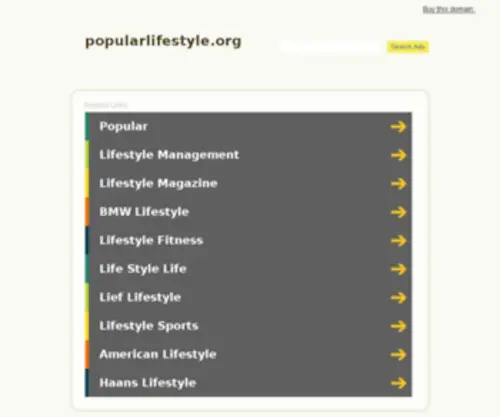 Popularlifestyle.org(Popularlifestyle) Screenshot