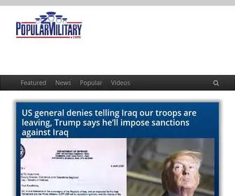 Popularmilitary.com(Military News) Screenshot