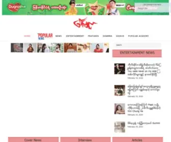 Popularmyanmar.com(Popular Journal) Screenshot