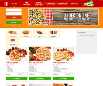 Popularpizza.ca(Popular Pizza) Screenshot