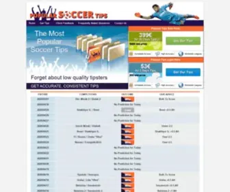 Popularsoccertips.com(The Most Popular Soccer Tips) Screenshot