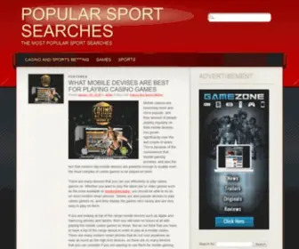 Popularsportsearches.com Screenshot