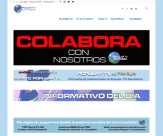 PopulartvCantabria.com(Popular TV Cantabria) Screenshot