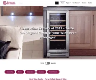 Popularwinecoolers.com(10 Best Wine Coolers and Refrigerators (Review & Guide)) Screenshot