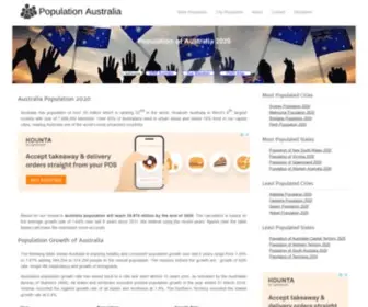 Population.net.au(Population of Australia 2020) Screenshot