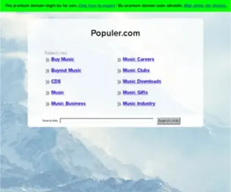 Populer.com(The Leading Populer Site on the Net) Screenshot
