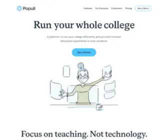 Populiweb.com(Run Your Whole College) Screenshot