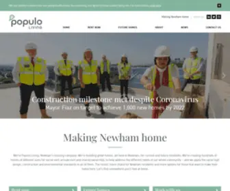 Populoliving.co.uk(Property Development & Management Newham) Screenshot