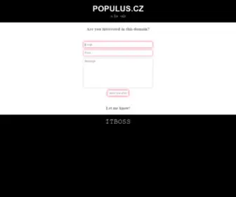 Populus.cz(POPULUS) Screenshot