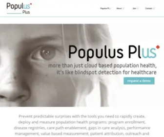 Populusplus.com(Populus plus) Screenshot