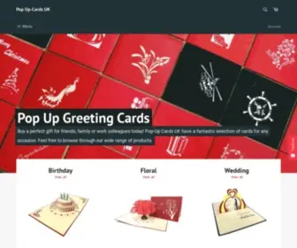 Popup-Cards.co.uk(Buy Pop Up Cards Online) Screenshot