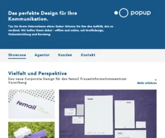 Popup.at(Werbeagentur in Bludenz) Screenshot