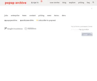 Popuparchive.org(Pop Up Archive) Screenshot